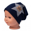 Detská čiapka bavlna, Baby Star, Baby Nellys, granát, veľ. 92/98, 92/98 (18-36m)