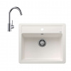 Blanco Set drezu Legra 6 a batérie Mida, biela/chróm SET 07-B 25 MIDA bil