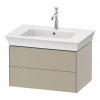 DURAVIT White Tulip závesná skrinka pod umývadlo, 2 zásuvky, 684 x 458 x 410 mm, taupe matná, WT434106060