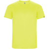 Imola detské športové tričko s krátkym rukávom, žltá Fluor, 4