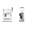 Ascaso Steel DUO PID PLUS, White&Wood + Eureka Helios 65, grey