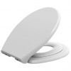 Toaletné sedadlo Aqualine s integrovaným detským sedadlom, Soft Close, biele FS125
