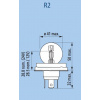 PHILIPS Žiarovka 12V 45/40W P45t R2