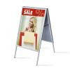 Jansen Display Interiérové reklamné áčko A1, ostrý roh, profil 25 mm, hliník