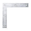 Rohový uholník 120x120x20 mm z nerezovej ocele, 1 ks