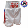 Boxerské trenírky BAIL PROFI, 15 cm pás, česká vlajka, Satén M