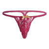 Lace Men Mini Panties Red pánske čipkované tangá L