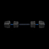 Bitúmenové nastaviteľné činky s konektorom 2x15kg REBEL ACTIVE