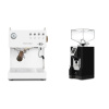 Ascaso Steel UNO PID, White&Wood + Eureka Mignon Bravo, CR black