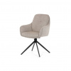 AUTRONIC Jedálenská stolička, béžová, látka, DCH-P3174 LAN2