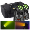 Fuzzix MHC706 duo 2 LED wash moving heads 7x 6 W s taškou - DMX
