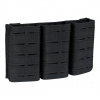 Airsoft trojité púzdro na zásobník Laser-Cut pre QR nosič plátov 101INC Čierna