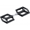 pedále FORCE STEEP 2 hliníkové, priemer ložiska, čierne