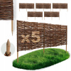 Záhradný obrubník z dreva 100 cm x 40 cm, hnedý