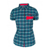 Dámske krátke tričko HAVEN Agness Slimfit blue/pink L
