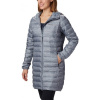 Columbia LAKE 22 DOWN LONG HOODED JACKET sivá Dámska páperová bunda S