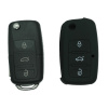 Skoda 3 tlačidlá autokľúč silikónové puzdro