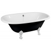 Polysan REGATA voľne stojaca vaňa 175x85x61cm, nohy biele, čierna/biela SPH 10261