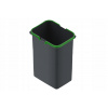 Plastový odpadkový kôš Rejs 20l, antracitová farba