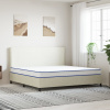 vidaXL Matrac s pamäťovou penou, biely 200x200x17 cm - Biela - 208190-141798