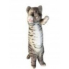Plyšová Hračka Mačka Stojaca Dlhý tmavosivá DUBI - 25cm