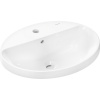 Hansgrohe Xuniva D - Zápustné umývadlo 550x450 mm s prepadom a otvorom na batériu, biela 60160450