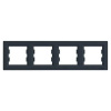 Asfora - Krycí rámeček čtyřnásobný, antracit, EPH5800471 (Schneider Electric, Asfora, antracit)