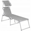 Záhradné lehátko - Vidaxl Garden Deckchair s baldachýnom a vankúšom, SZ (Vidaxl Garden Deckchair s baldachýnom a vankúšom, SZ)