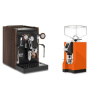 Biepi Sara PID, black/wood + Eureka Mignon Specialita, CR orange