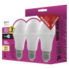 Led žiarovka classic a60 9w e27 teplá biela - 3ks