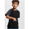 Boys Raglan Contrast Tee Black/Charcoal čierna 9-10 Y Urban Classics 4065812218322