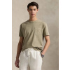 Bavlnené tričko Polo Ralph Lauren Tee pánske, zelená farba, jednofarebná, 710969628