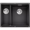 Blanco Subline 340/160-U, silgranitový drez pod pracovnú dosku 555x460x190 mm, drez vpravo, 1,5-komorový, antracitová, BLA-523558