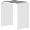 STEINBERG 430 stolík/stolička z kameňa Mineo, 400 x 300 x 430 mm, biela, 4307000W