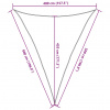 vidaXL Tieniaca plachta 160 g/m² béžová 4x5x5 m HDPE - Béžová - 98470-60680