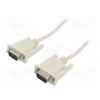 Kabel D-Sub 9pin vidlice,z obou stran 2m bílá filtr feritový