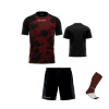 Futbalová sada Givova Kit Art pre celé mužstvo, od 12 ks, bordová/ čierna počet ks v sade: 17 hráčskych setov