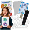 SPIROGRAF SADA NA KRESLENIE PRE DETI 3 PERÁ KRUHY + ŠKRABACÍ OBRÁZOK