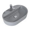 Lotosan LOT Aria umývadlo na dosku 60cm / 80cm Farba: Tmavá sivá matná, Rozmer: 60cm