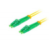 LANBERG optický patch cord SM LC/APC-LC/APC duplex 2m LSZH G657A1 průměr 3mm, barva žlutá
