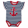 Dievčenské body s krátkym rukávom New Baby Marine 56 (0-3m)