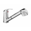BALLETTO Batéria stojanková drezová s výsuvnou sprchou, rameno 160mm, 35mm, chróm, BALLETTO 81019