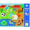 Djeco Obrovské hmatové puzzle Farma