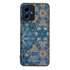 Lesklý kryt Mobiwear Glossy - Motorola Moto G54 5G - G038G - Modré mandala květy (Prémiové lesklé pouzdro, obal, kryt Mobiwear Glossy na mobil Motorola Moto G54 5G - G038G - Modré mandala květy, mater