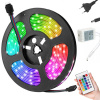 VERK GROUP Sada 5m RGB LED pásu SMD5050 IP65 s diaľkovým ovládaním