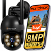 Vnútorná a vonkajšia IP kamera Eurolook BEZDRÔTOVÁ KAMERA WIFI UHD 4K 8MPX ČIERNA