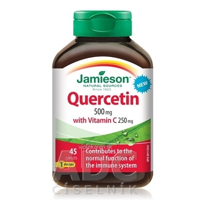 Jamieson kvercetín 500 mg s vitamínom c 250 mg 45 ks