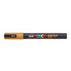 Dekoračný popisovač, 0,9 1,3 mm, UNIPosca PC 3ML, lesklá oranžová