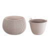 Prosperplast Splofy Bowl kvetináč 29 cm mocca DKSP290