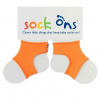 Sock Ons Sock Ons Návleky ne detské ponožky, Bright Orange - Veľkosť 0-6m